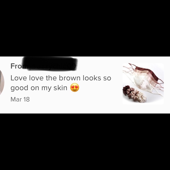 SILK FACE MASK WITH SCRUNCHIE - Picture 12 of 14